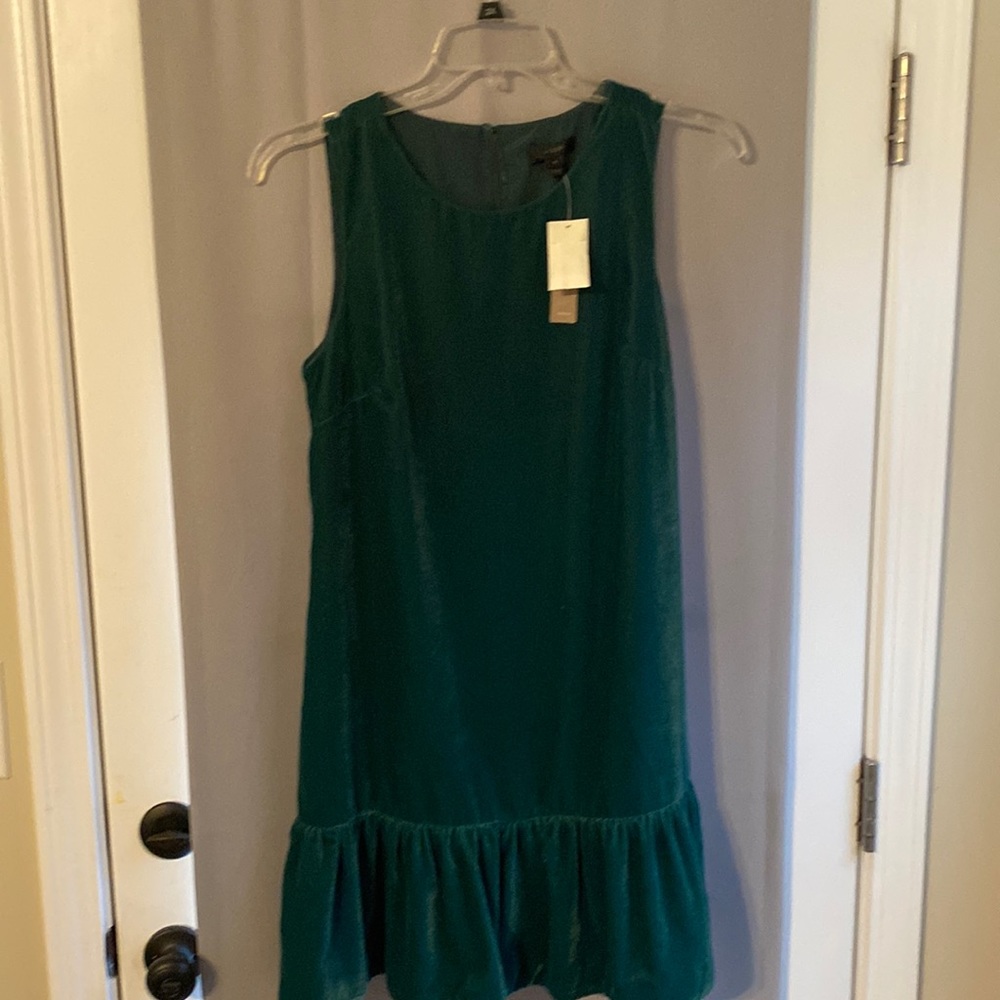 J crew velvet holiday dress